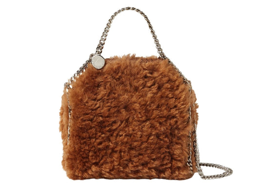 Falabella Plush Mini Tote Bag Ginger