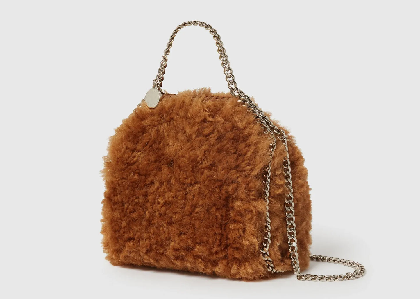 Falabella Plush Mini Tote Bag Ginger