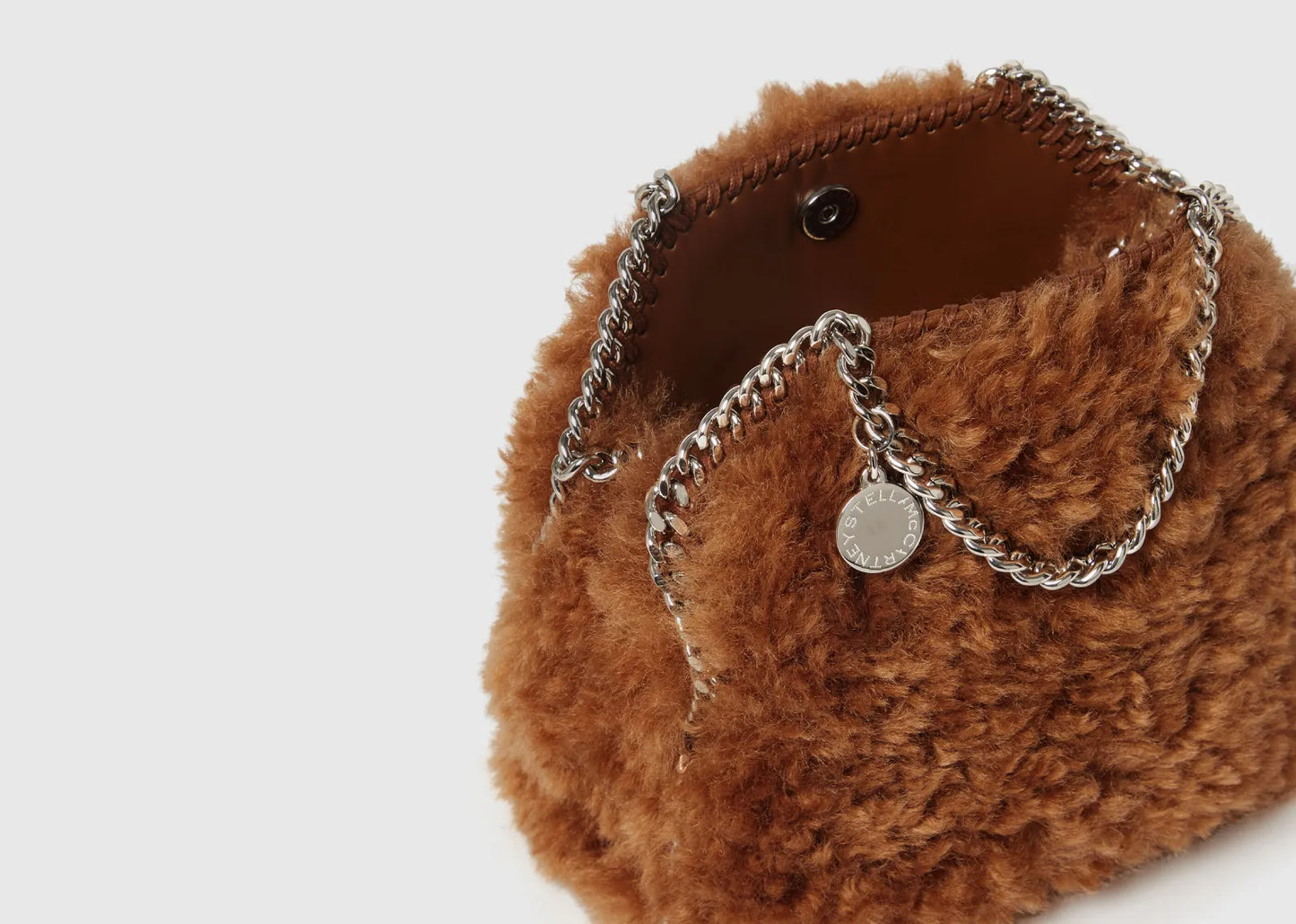 Falabella Plush Tiny Tote Bag Ginger