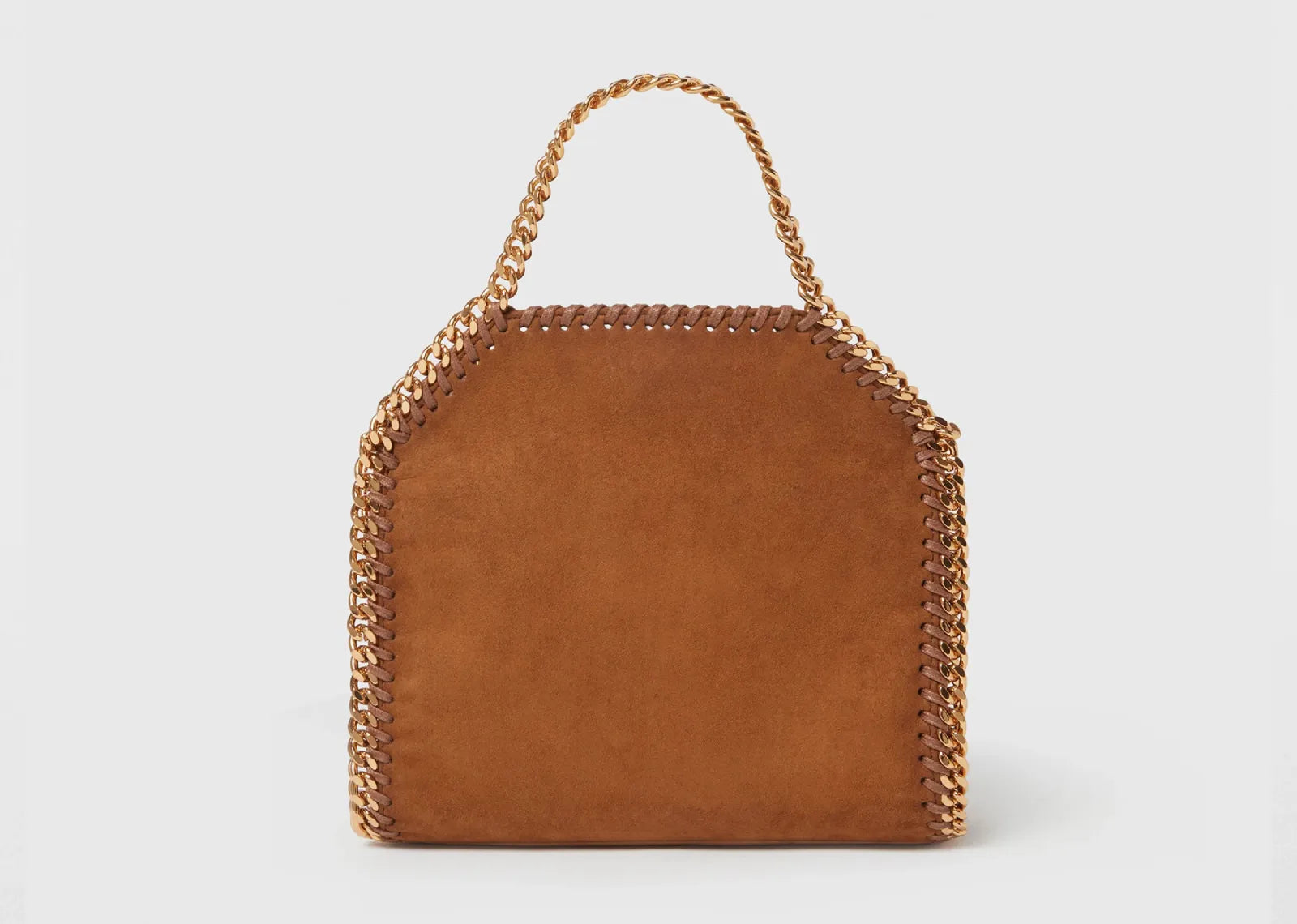 Falabella Suede Tiny Tote Bag Brandy