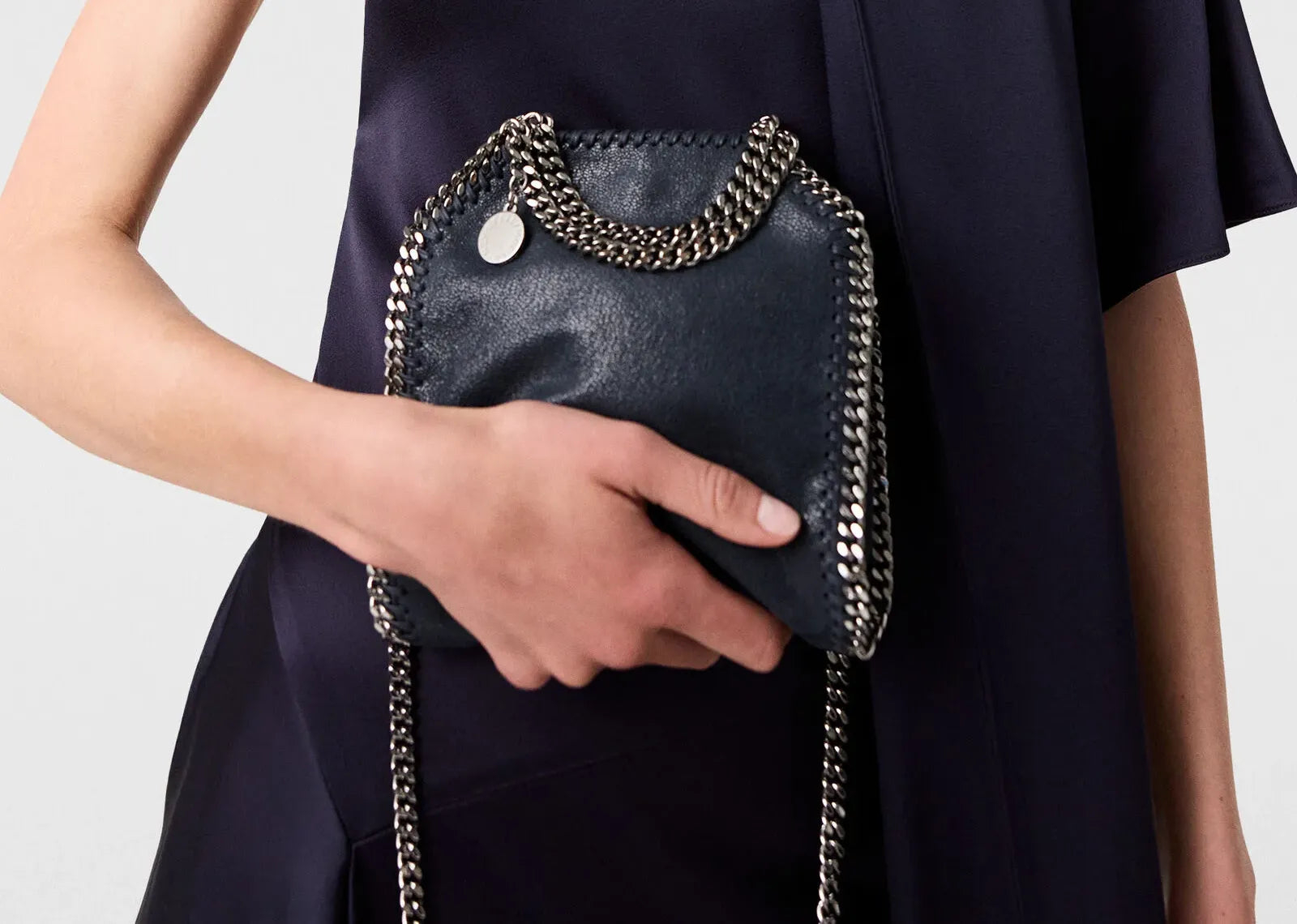 Falabella Tiny Tote Bag Midnight