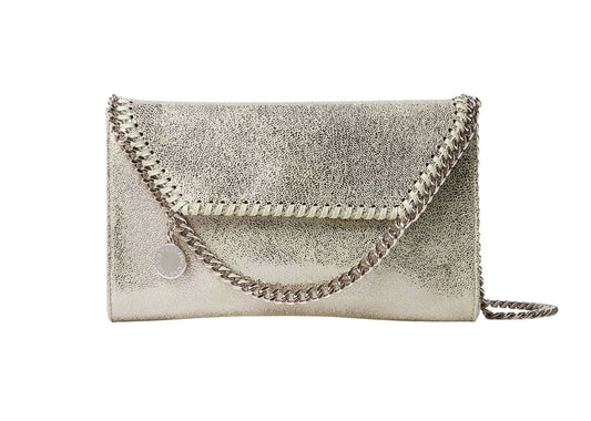 Falabella Wallet on Chain Light Lime Green