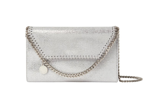 Falabella Wallet on Chain Silver