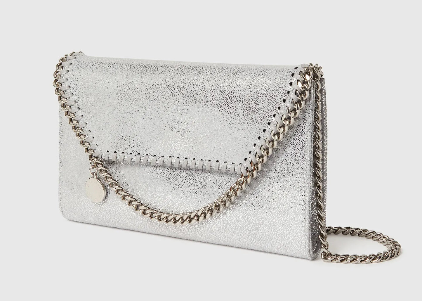 Falabella Wallet on Chain Silver