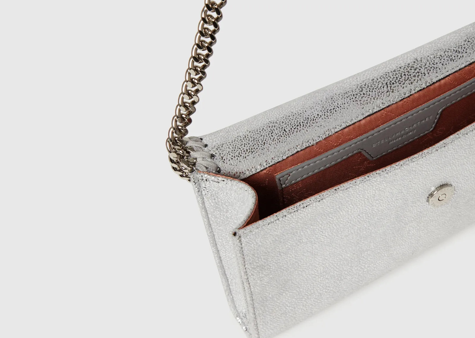 Falabella Wallet on Chain Silver