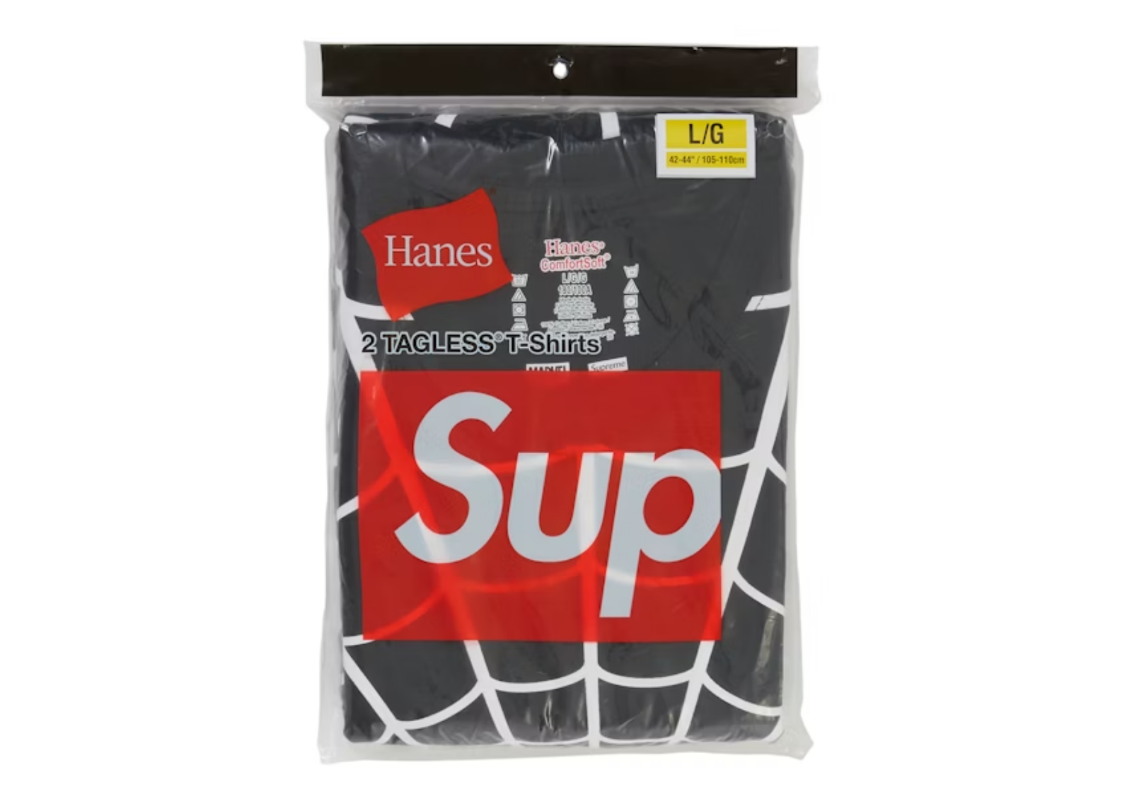 Hanes Spider-Man Tagless Tees (2 Pack) Black