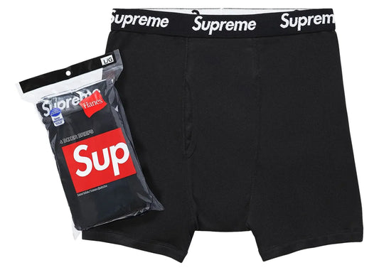 x Hanes Boxer Briefs (4 Pack) 'Black'