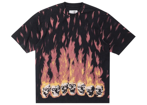 x MM6 Maison Margiela Liquid Blue Oversized Tee Black