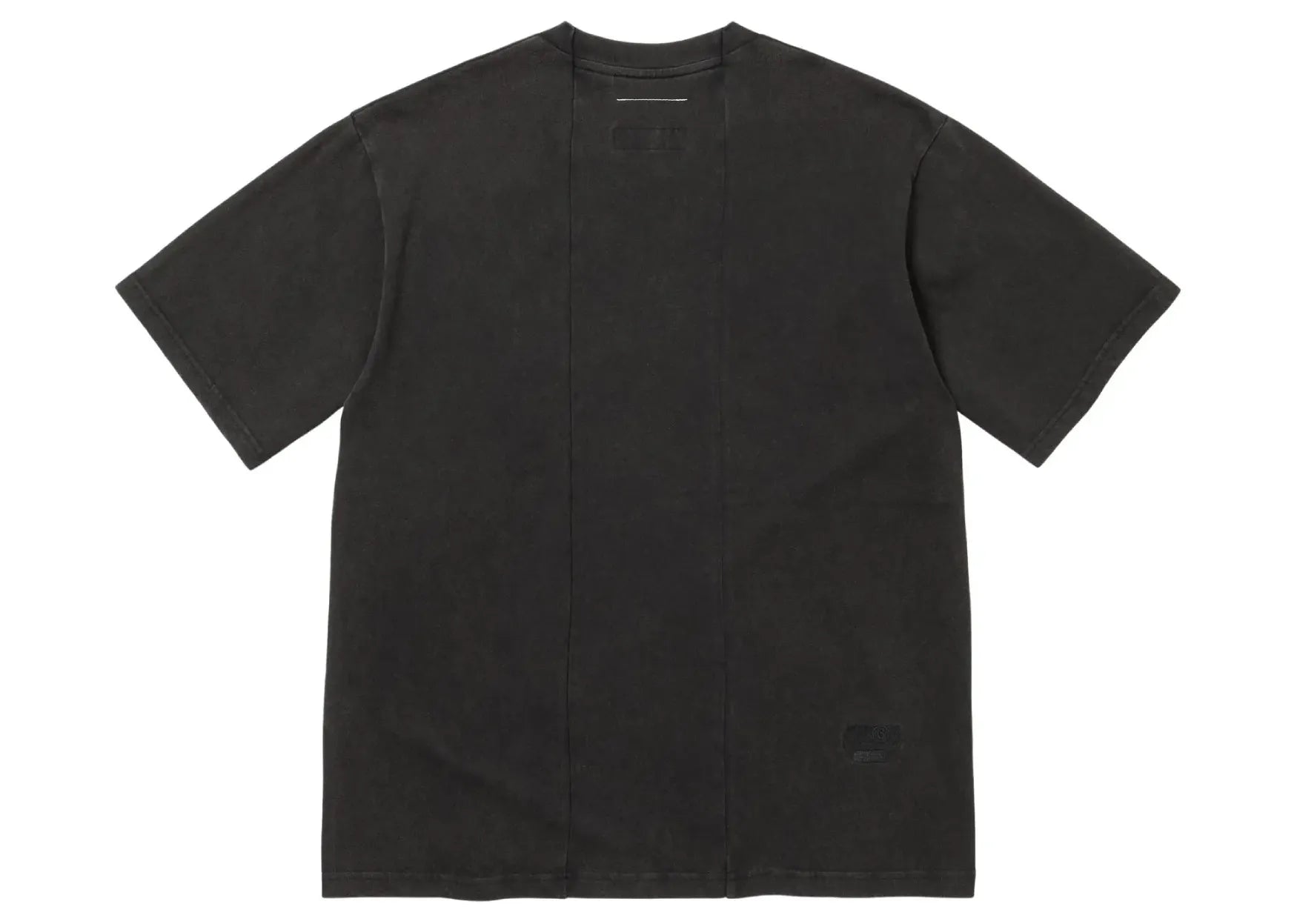 x MM6 Maison Margiela Split Short-Sleeve Top Black
