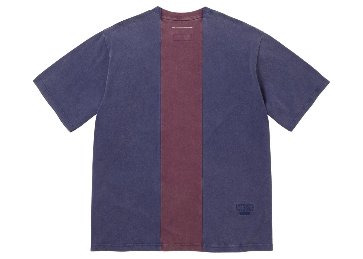 x MM6 Maison Margiela Split Short-Sleeve Top Navy