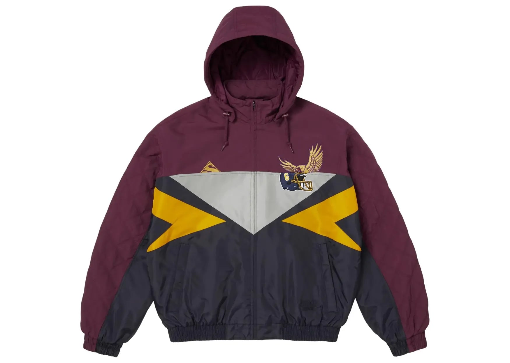 x MM6 Maison Margiela Split Stadium Jacket Navy