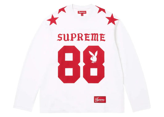 x Playboy Long-Sleeve Top White