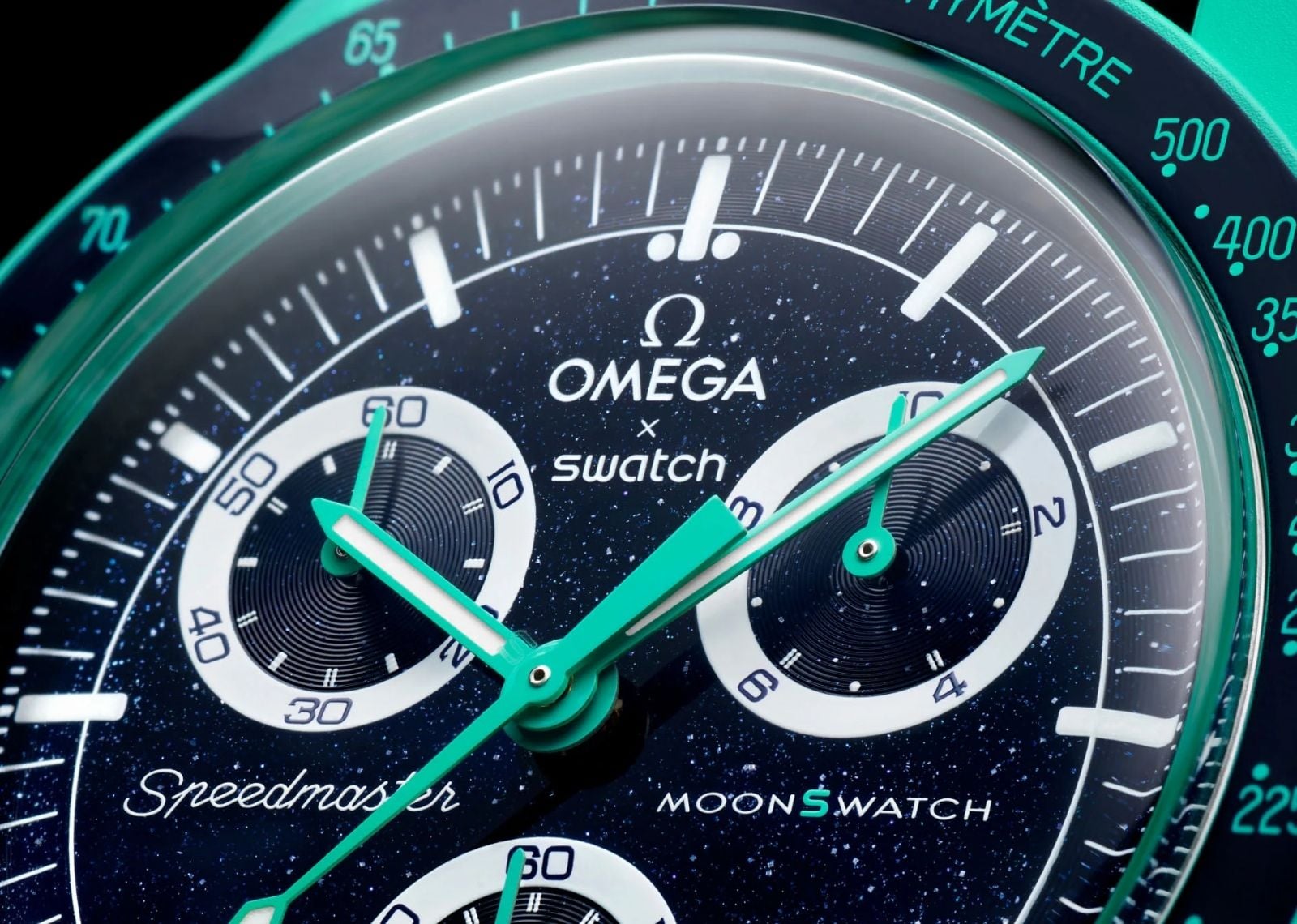 x Omega Bioceramic Moonswatch Mission On Earth Polar Lights