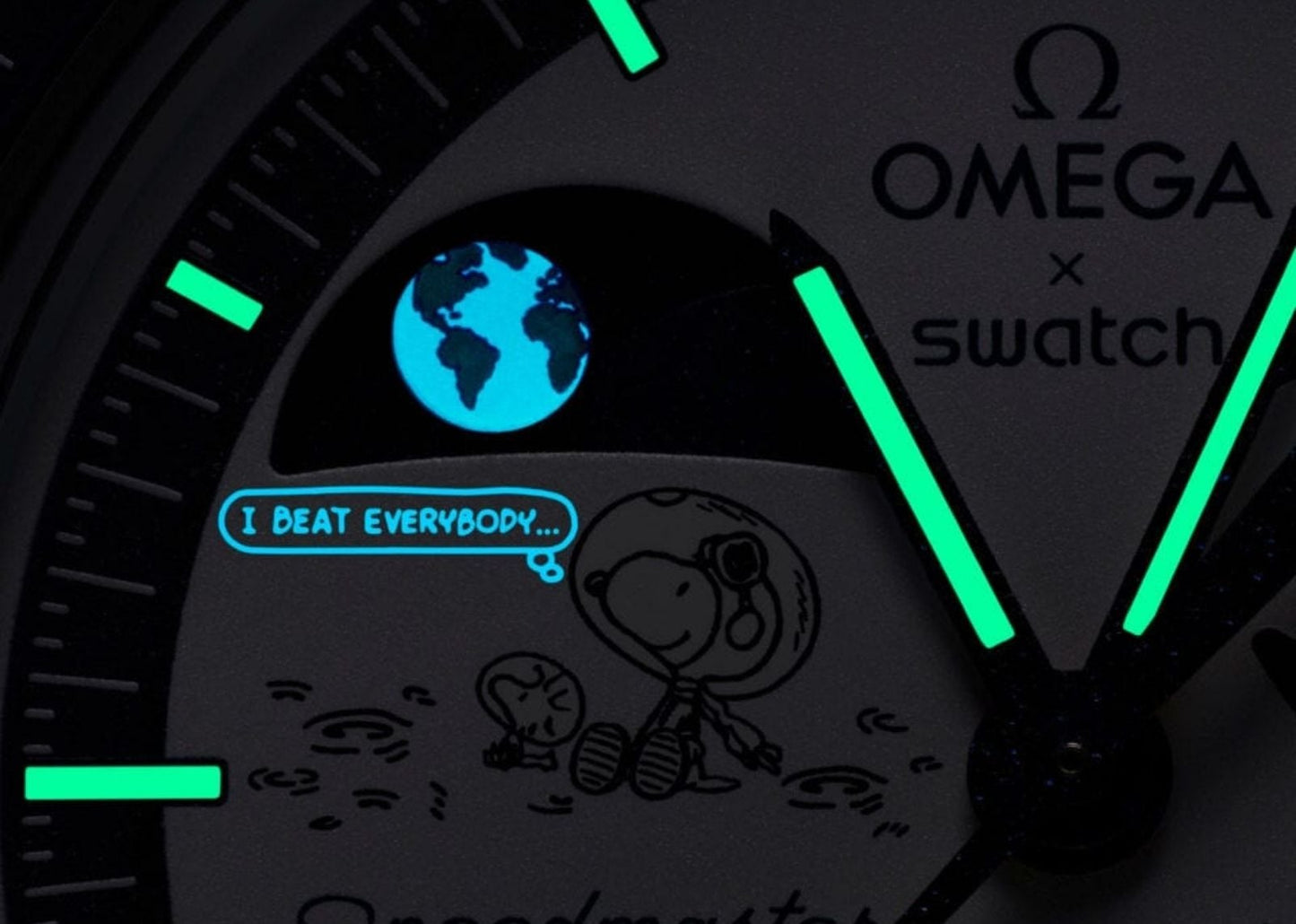 x Omega Bioceramic Moonswatch Mission To Earthphase Moonshine Gold Snoopy