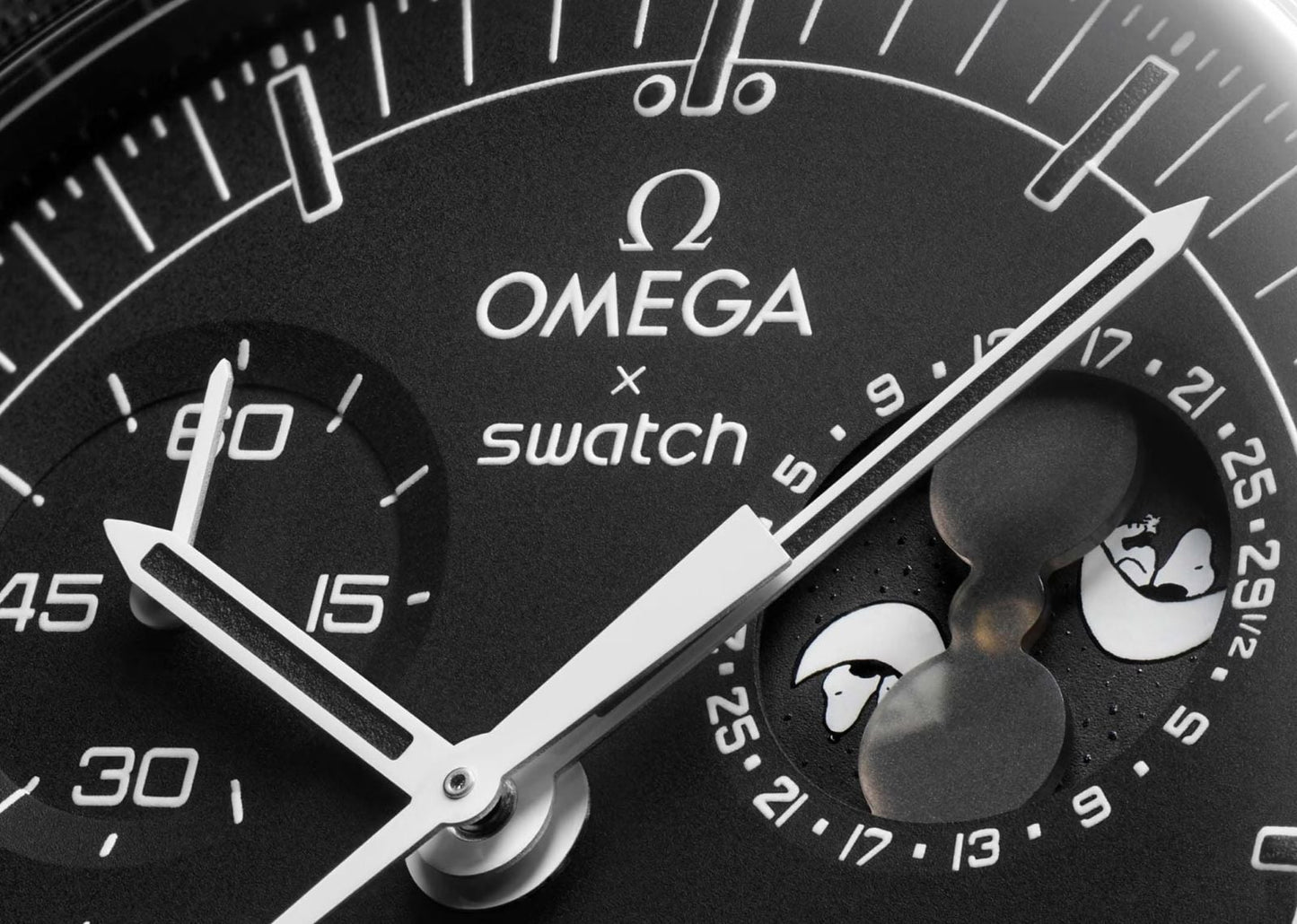 x Omega Bioceramic Moonswatch Mission To Moonphase New Moon