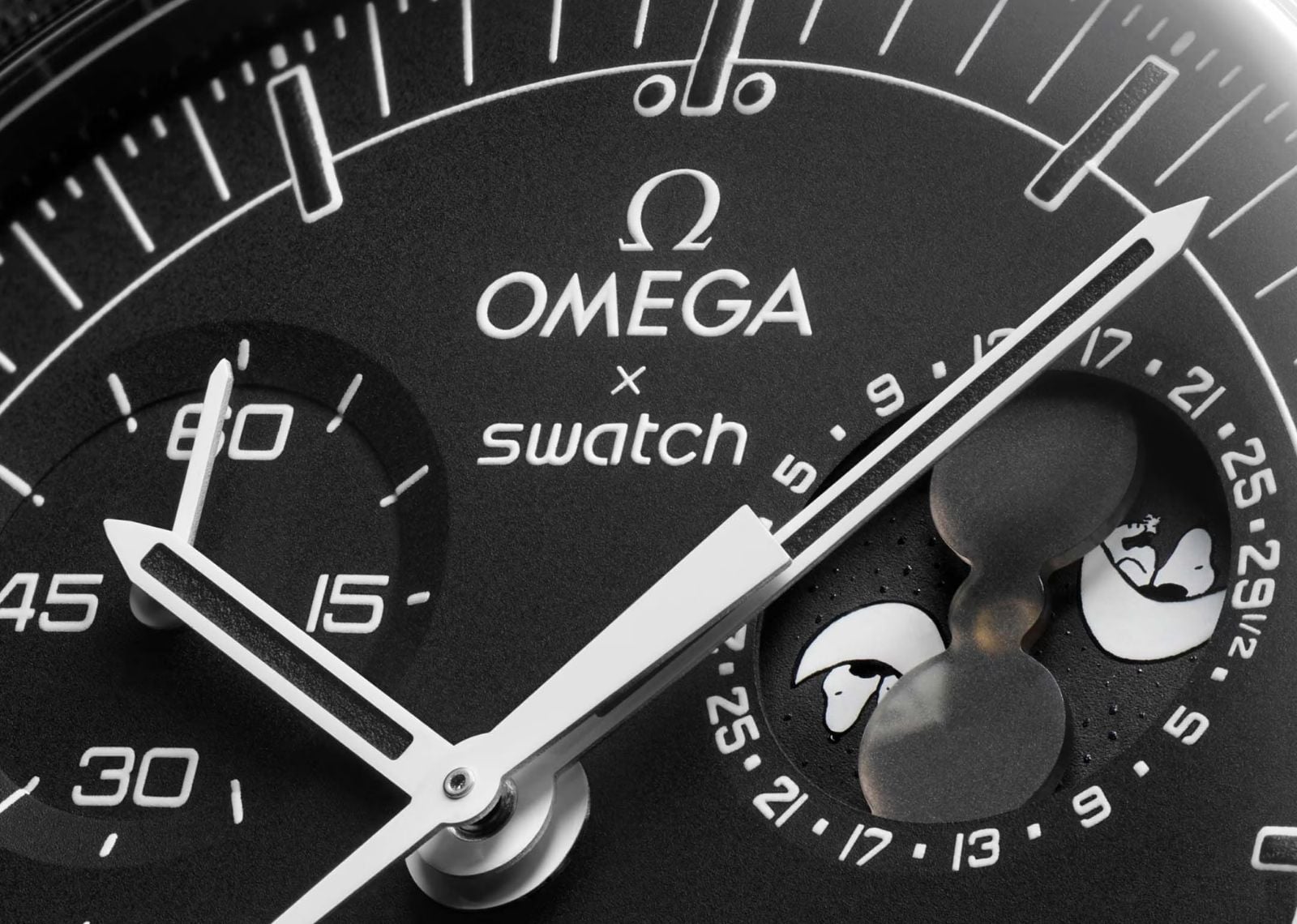 x Omega Bioceramic Moonswatch Mission To Moonphase New Moon