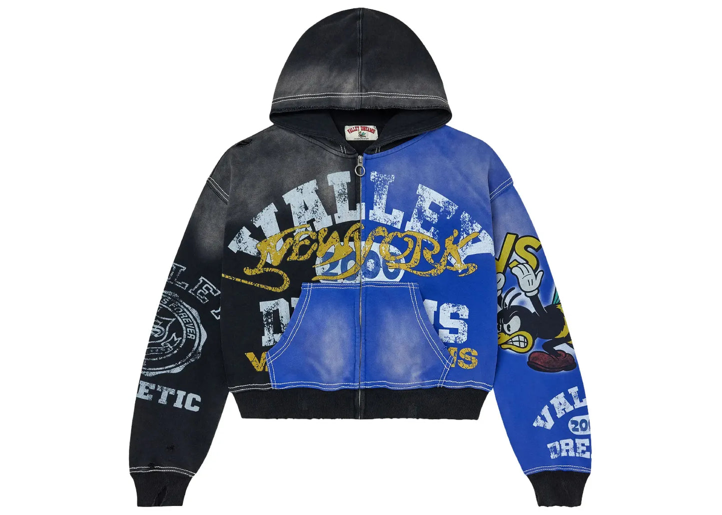 Bipolar Big Zip Up Black/Blue