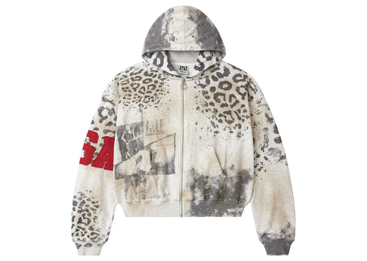 Cheetah Zip Up Grey
