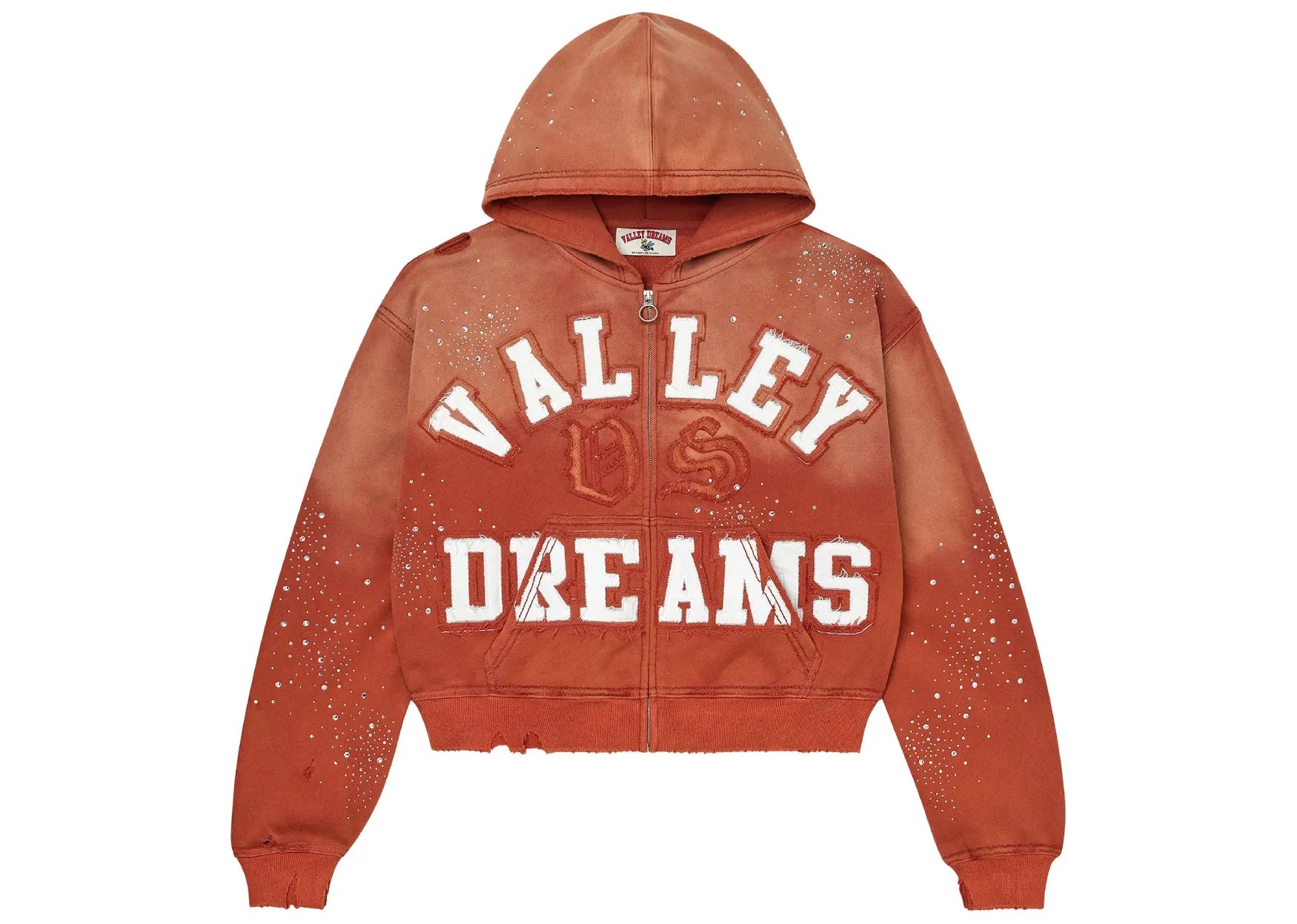 Classico Zip Up Hoodie Orange