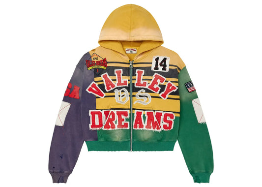 Collage Zip Up Mardi Gras