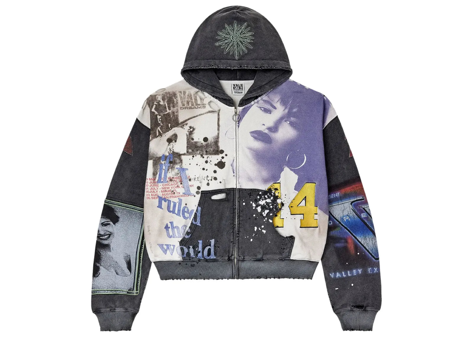 Noise Zip Up Dark Graphic
