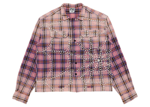 Piggy Bank Flannel Purple