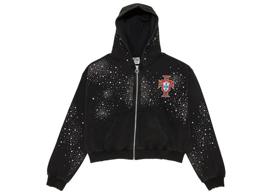 Pluto Custered Zip Up Black