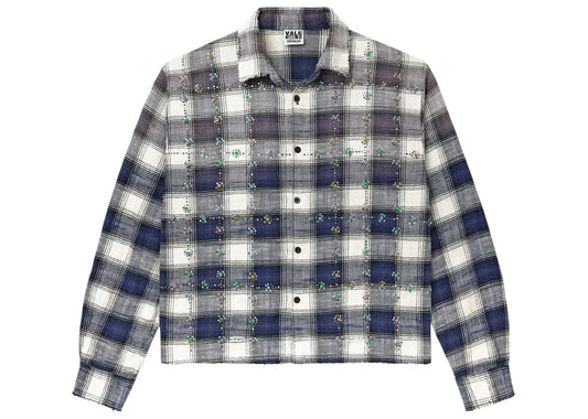 Sky Gems Flannel Navy