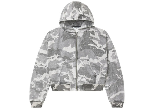 Winter Crystal Camo Work Jacket Washed/White/Camo