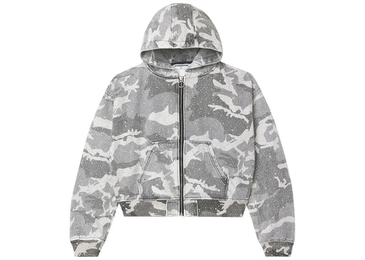 Winter Crystal Camo Work Jacket Washed/White/Camo